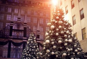 Kerstshoppen in Londen kerstboom